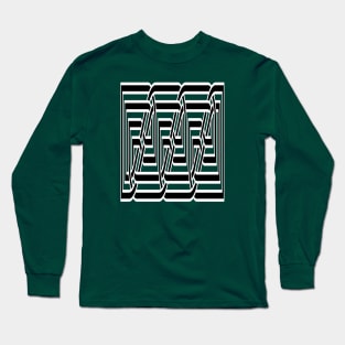 Decorative Rectangular Celtic Interwoven Knot Pattern 3 Long Sleeve T-Shirt